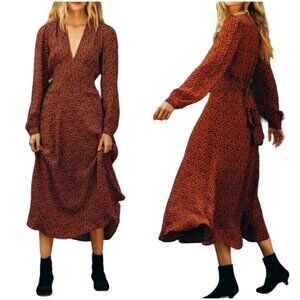 Doen Charleston Dress Navy Red Cherry Willow